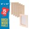 Unfinished Cradled Wood Panels for Painting, 5 Pack of 8x10 inch - Studio Birch Wooden Canvas Boards 3/4" Deep - Mixed-Media Craft, Acrylic, Oil, Encaustic, Paint Pouring Panel Board